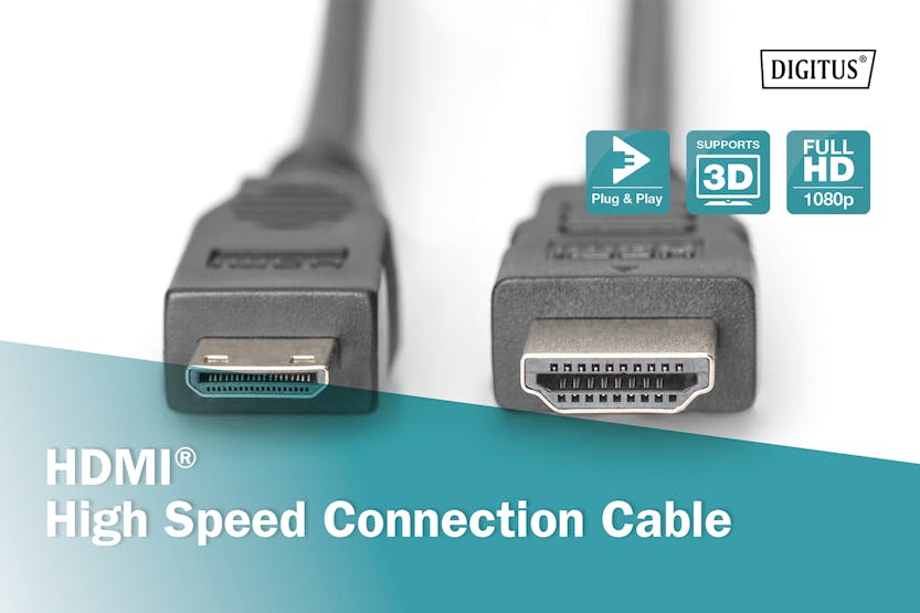 Digitus HDMI-Mini HDMI High Speed Connection Cable | 2m