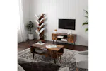 Vasagle Tree-shaped Standing Wooden Bookshelf | Rustic Brown Vasagle Tree-shaped Standing Wooden Bookshelf | Rustic Brown
