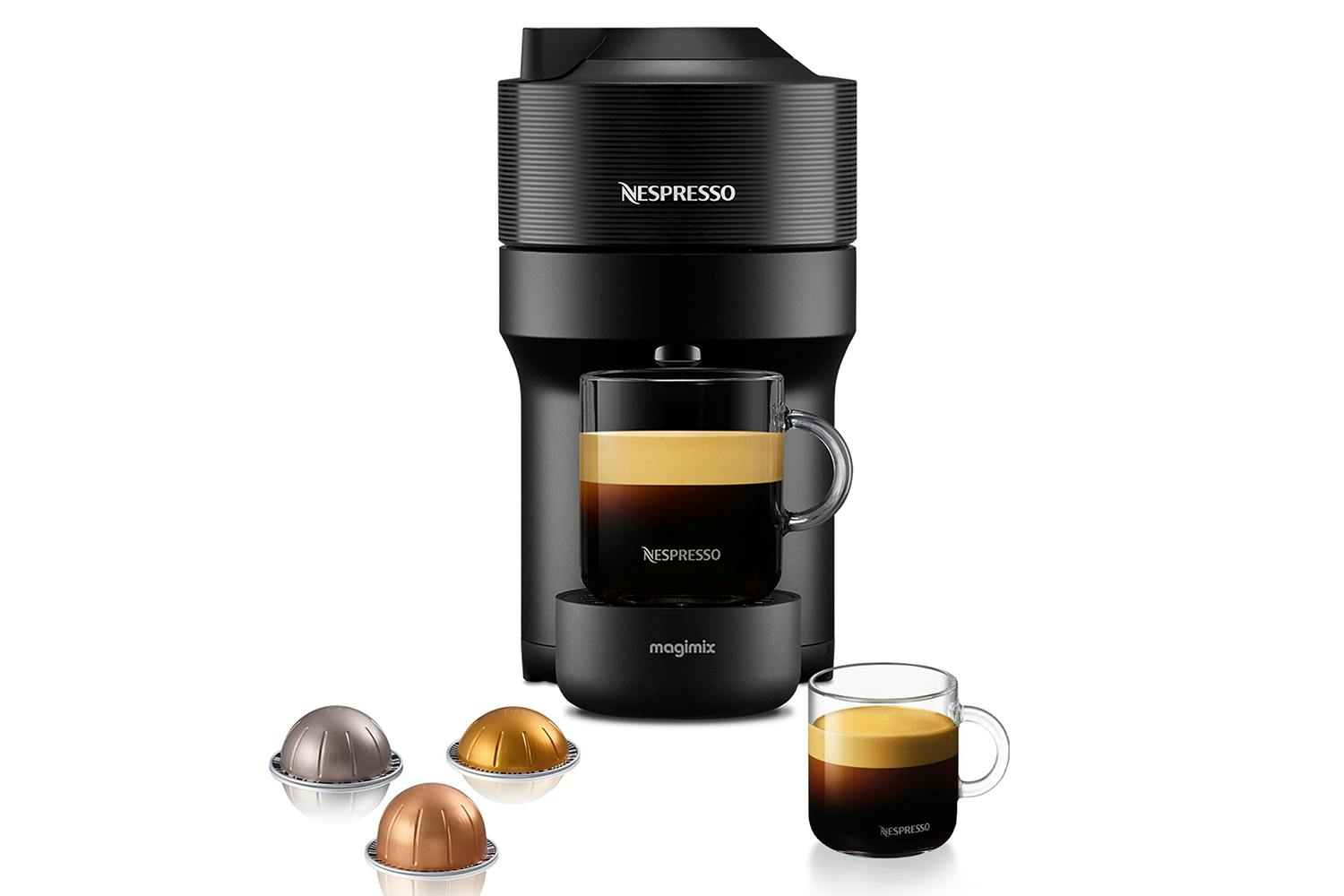 Nespresso Vertuo Pop 11729 Coffee Machine by Magimix | Liquorice Black