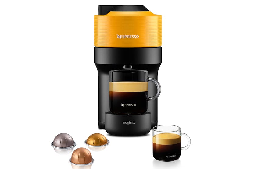 Nespresso Vertuo Pop 11735 Coffee Machine by Magimix | Mango Yellow