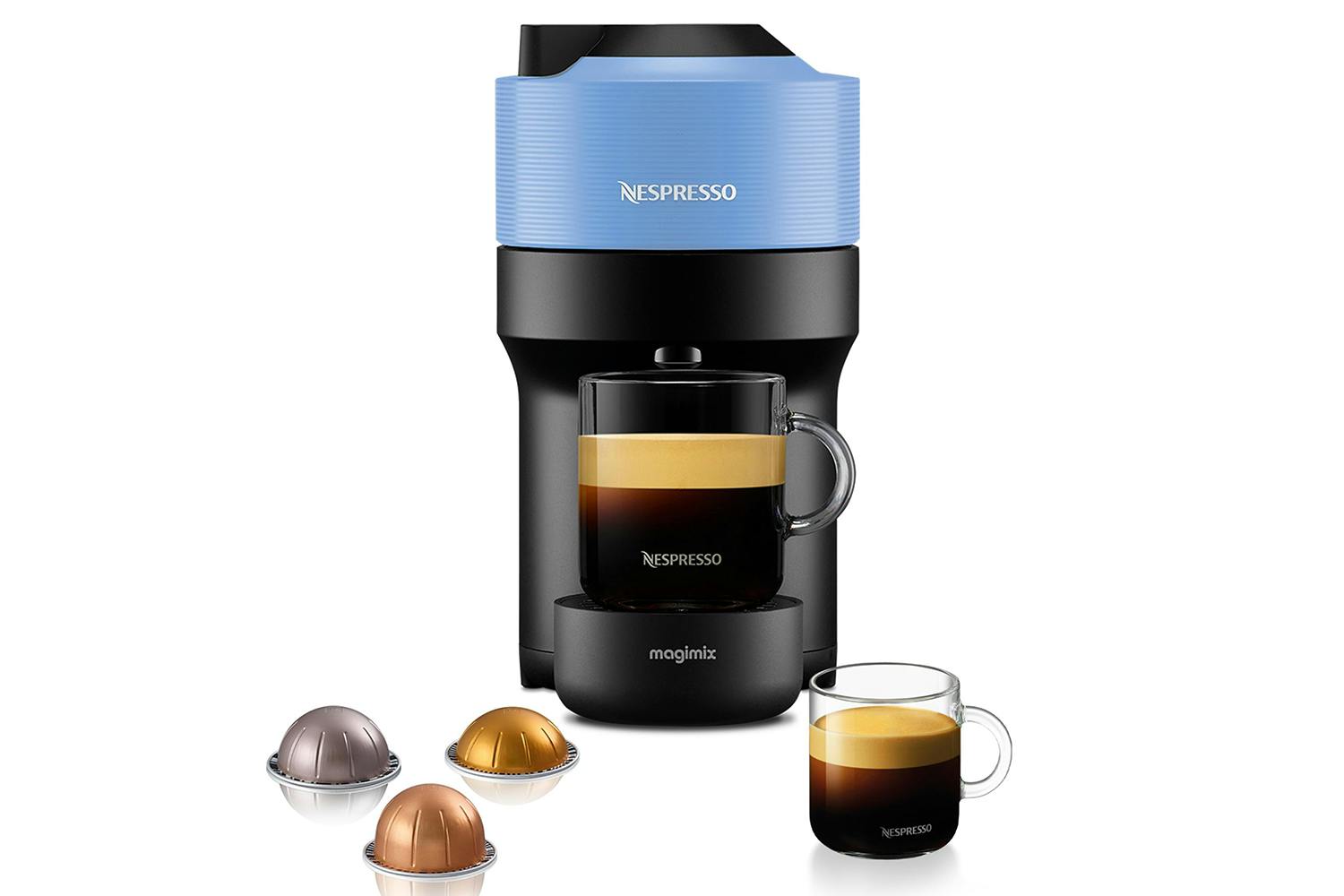 Nespresso Vertuo Pop 11731 Coffee Machine by Magimix | Pacific Blue