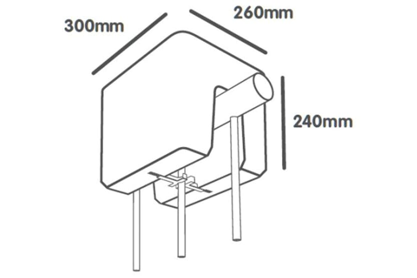 Plastia Berberis Flower Box Balcony Box | Grey | 24cm Plastia Berberis Flower Box Balcony Box | Grey | 24cm