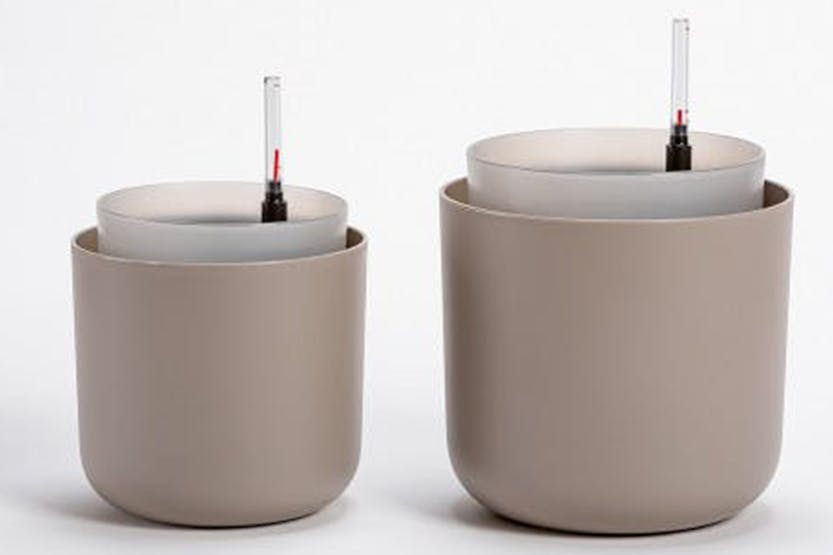 Plastia Tolita Flower Pot | Taupe | 19cm Plastia Tolita Flower Pot | Taupe | 19cm