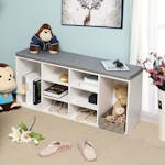 Vasagle Shoe Bench Storage Cabinet With Cushion | White Vasagle Shoe Bench Storage Cabinet With Cushion | White