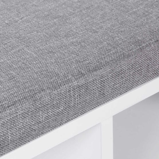 Vasagle Shoe Bench Storage Cabinet With Cushion | White Vasagle Shoe Bench Storage Cabinet With Cushion | White