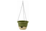 Plastia Mareta Flower Pot | Green & Beige | 30cm Plastia Mareta Flower Pot | Green & Beige | 30cm