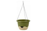Plastia Mareta Flower Pot | Green & Beige | 30cm Plastia Mareta Flower Pot | Green & Beige | 30cm