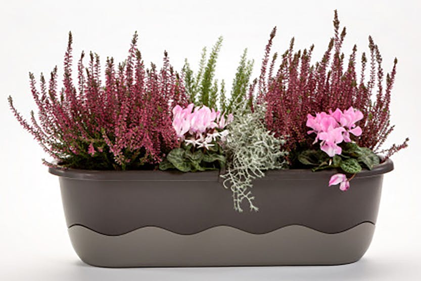 Plastia Mareta Flower Box | Grey | 60cm Plastia Mareta Flower Box | Grey | 60cm