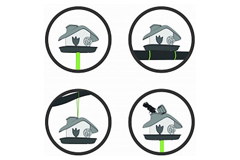 Plastia Domek Bird Feeder | Green | 21cm Plastia Domek Bird Feeder | Green | 21cm