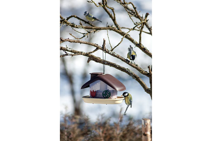 Plastia Domek Bird Feeder | Brown | 21cm Plastia Domek Bird Feeder | Brown | 21cm