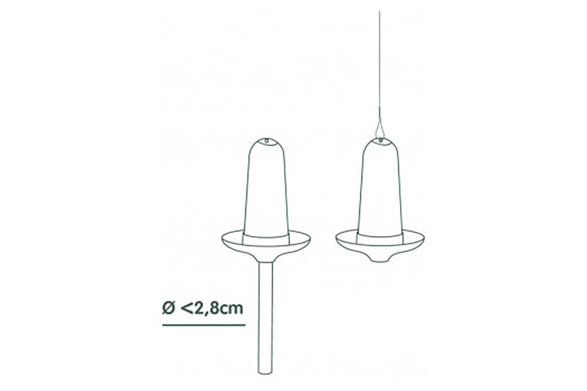 Plastia Robin Birdfeeder Birdbath | Anthracite | 22cm Plastia Robin Birdfeeder Birdbath | Anthracite | 22cm