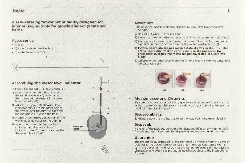 Plastia Tolita Flower Box | Green | 16.6cm Plastia Tolita Flower Box | Green | 16.6cm