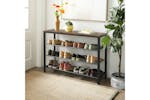 Vasagle Industrial Shoe Organizer | Rustic Brown & Black Vasagle Industrial Shoe Organizer | Rustic Brown & Black