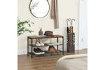 Vasagle Shoe Rack With Mesh Shelves | Rustic Brown Vasagle Shoe Rack With Mesh Shelves | Rustic Brown