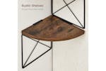 Vasagle 5-tier Corner Shelf | Rustic Brown & Black Vasagle 5-tier Corner Shelf | Rustic Brown & Black