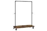 Vasagle Industrial Pipe Style Rolling Garment Rack with Shoe Shelf Vasagle Industrial Pipe Style Rolling Garment Rack with Shoe Shelf
