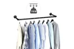 Songmics Wall Mounted Clothes Rack | Black Songmics Wall Mounted Clothes Rack | Black