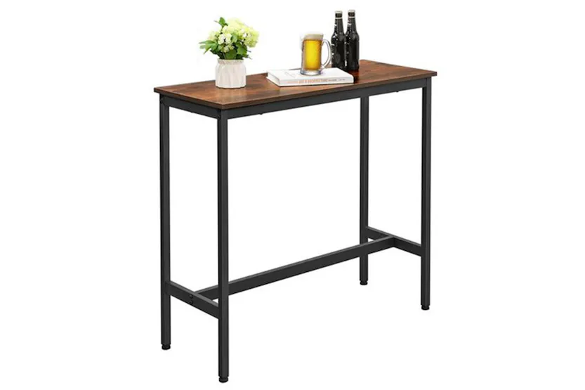 Vasagle Rustic Brown Industrial 4 People Pub Bar Table Vasagle Rustic Brown Industrial 4 People Pub Bar Table