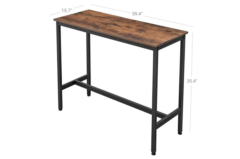 Vasagle Rustic Brown Industrial 4 People Pub Bar Table Vasagle Rustic Brown Industrial 4 People Pub Bar Table