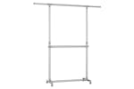 Songmics Movable Clothes Rack | Silver Songmics Movable Clothes Rack | Silver
