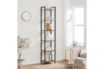 Vasagle Industrial Brown 6 Layers Storage Shelf Unit | Rustic Brown and Black Vasagle Industrial Brown 6 Layers Storage Shelf Unit | Rustic Brown and Black