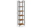 Vasagle Industrial Brown 6 Layers Storage Shelf Unit | Rustic Brown and Black Vasagle Industrial Brown 6 Layers Storage Shelf Unit | Rustic Brown and Black