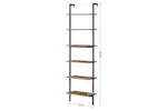 Vasagle Ladder Shelves | 6 Shelves | Rustic Natural/Black Vasagle Ladder Shelves | 6 Shelves | Rustic Natural/Black