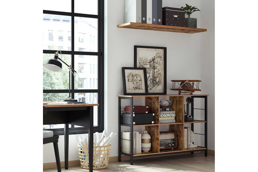 Vasagle Industrial Multi-functional Storage Bookshelf | Rustic Brown & Black Vasagle Industrial Multi-functional Storage Bookshelf | Rustic Brown & Black