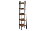 Vasagle Ladder Shelves | Narrow | 5 Shelves | Rustic Brown/Black Vasagle Ladder Shelves | Narrow | 5 Shelves | Rustic Brown/Black