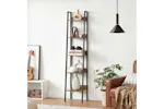 Vasagle Ladder Shelves | Narrow | 5 Shelves | Rustic Brown/Black Vasagle Ladder Shelves | Narrow | 5 Shelves | Rustic Brown/Black