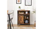Vasagle Storage Sideboard with Barn Door | Rustic Brown & Black Vasagle Storage Sideboard with Barn Door | Rustic Brown & Black