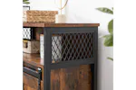 Vasagle Storage Sideboard with Barn Door | Rustic Brown & Black Vasagle Storage Sideboard with Barn Door | Rustic Brown & Black