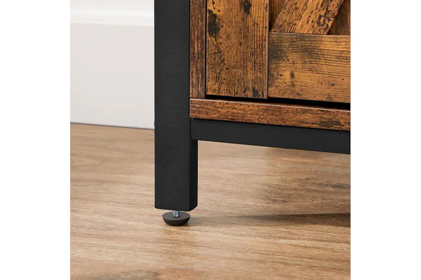 Vasagle Storage Sideboard with Barn Door | Rustic Brown & Black Vasagle Storage Sideboard with Barn Door | Rustic Brown & Black