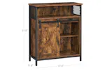 Vasagle Storage Sideboard with Barn Door | Rustic Brown & Black Vasagle Storage Sideboard with Barn Door | Rustic Brown & Black