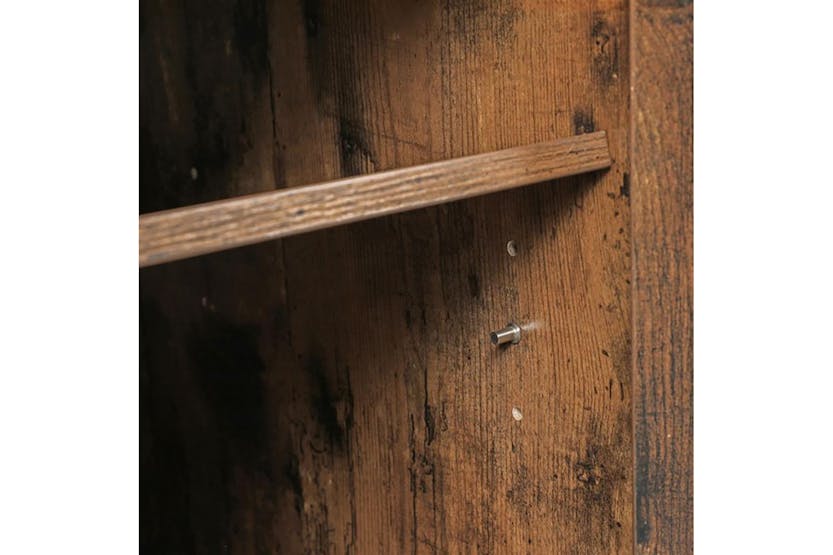 Vasagle Industrial Storage Cabinet with Barn Door | Rustic Brown & Black Vasagle Industrial Storage Cabinet with Barn Door | Rustic Brown & Black