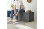 Songmics Foldable Storage Ottoman Bench | Dark Gray Songmics Foldable Storage Ottoman Bench | Dark Gray