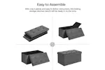 Songmics Foldable Storage Ottoman Bench | Dark Gray Songmics Foldable Storage Ottoman Bench | Dark Gray