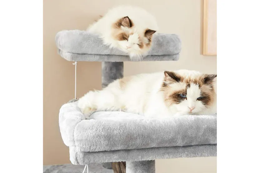 Feandrea Plush Perches Cat Tree | Light Gray Feandrea Plush Perches Cat Tree | Light Gray