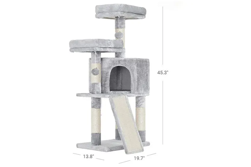 Feandrea Plush Perches Cat Tree | Light Gray Feandrea Plush Perches Cat Tree | Light Gray
