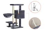 Feandrea Cat Condo with Bed & Hammock | Smoky Gray Feandrea Cat Condo with Bed & Hammock | Smoky Gray