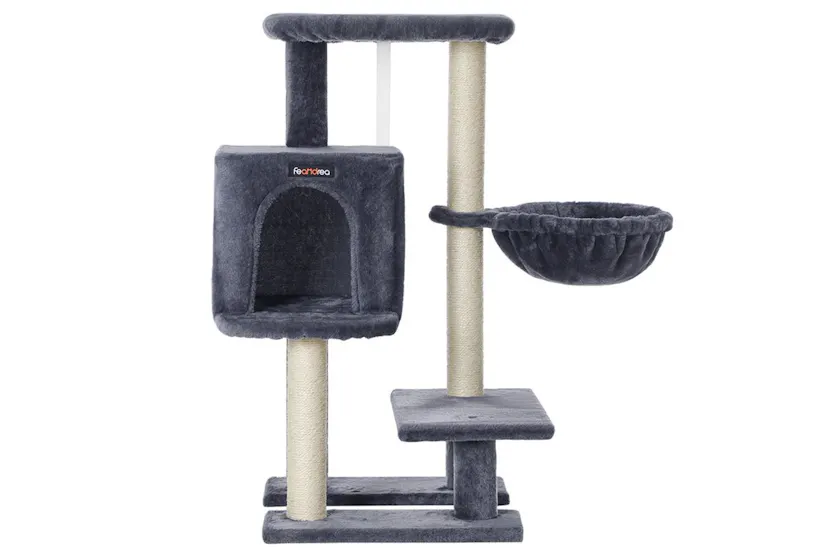 Feandrea Cat Condo with Bed & Hammock | Smoky Gray Feandrea Cat Condo with Bed & Hammock | Smoky Gray