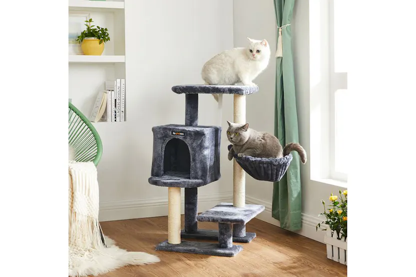 Feandrea Cat Condo with Bed & Hammock | Smoky Gray Feandrea Cat Condo with Bed & Hammock | Smoky Gray