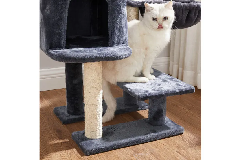 Feandrea Cat Condo with Bed & Hammock | Smoky Gray Feandrea Cat Condo with Bed & Hammock | Smoky Gray