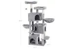 Feandrea Multilayer Large Cat Tree | Light Gray Feandrea Multilayer Large Cat Tree | Light Gray