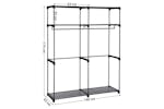 Songmics Wardrobe with Hanging Rods | Black Songmics Wardrobe with Hanging Rods | Black