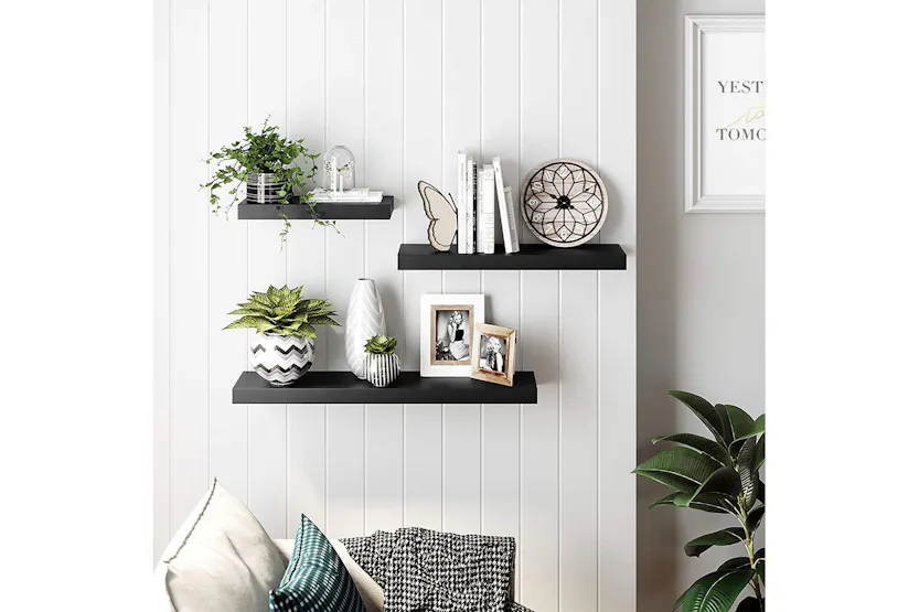 Vasagle Vintage Floating Shelf | Rustic Brown Vasagle Vintage Floating Shelf | Rustic Brown