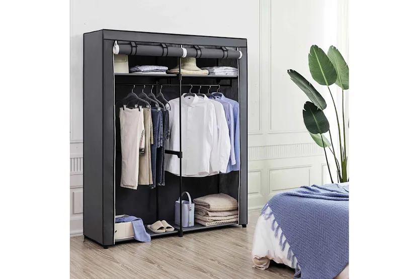 Songmics Portable Closet Storage Organizer | Grey Songmics Portable Closet Storage Organizer | Grey