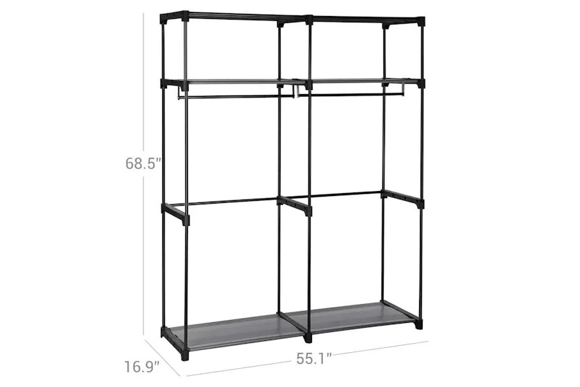 Songmics Portable Closet Storage Organizer | Grey Songmics Portable Closet Storage Organizer | Grey