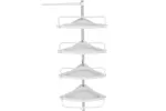 Songmics Tension Corner Shower Caddy | White & Silver Songmics Tension Corner Shower Caddy | White & Silver