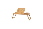 Songmics Tilting Top Laptop Desk | Natural Bamboo Songmics Tilting Top Laptop Desk | Natural Bamboo